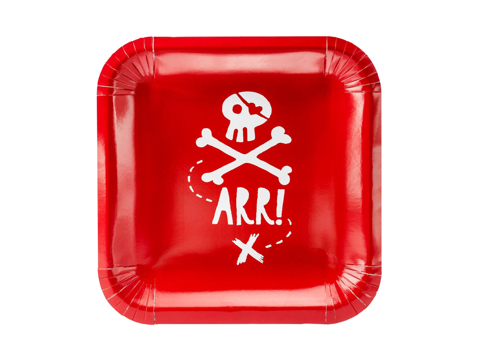 Set 6 Farfurii Rosii cu Pirati 20 cm