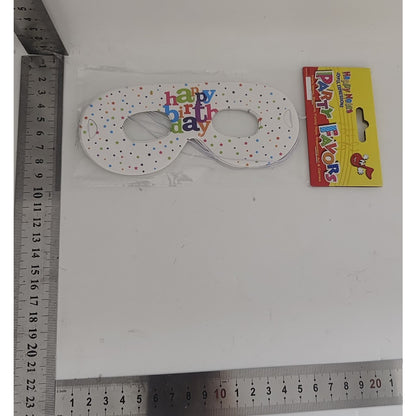 Set 6 Masti Tematice, Klevo, Colectia Happy Birthday, 16 x 6.5 cm, din Carton, Multicolor