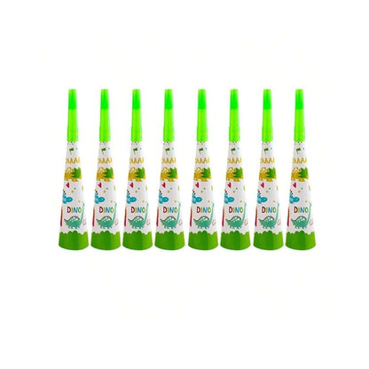 Set 6 Suflatori, Klevo, Colectia Dino Park, 20 x 5 cm, din Carton, Multicolor