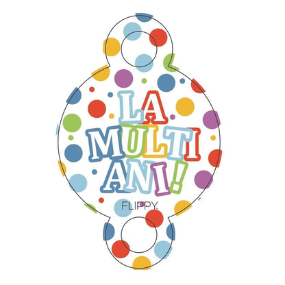 Set 6 Suflatori, Klevo, Colectia LA MULTI ANI, 19 x 11 cm, din Carton/Plastic/Hartie, Multicolor