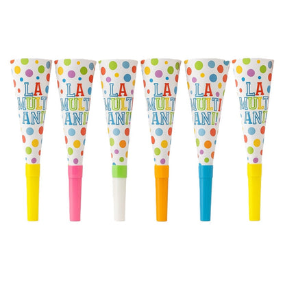 Set 6 Suflatori, Klevo, Colectia  LA MULTI ANI, 20 cm, din Carton, Multicolor