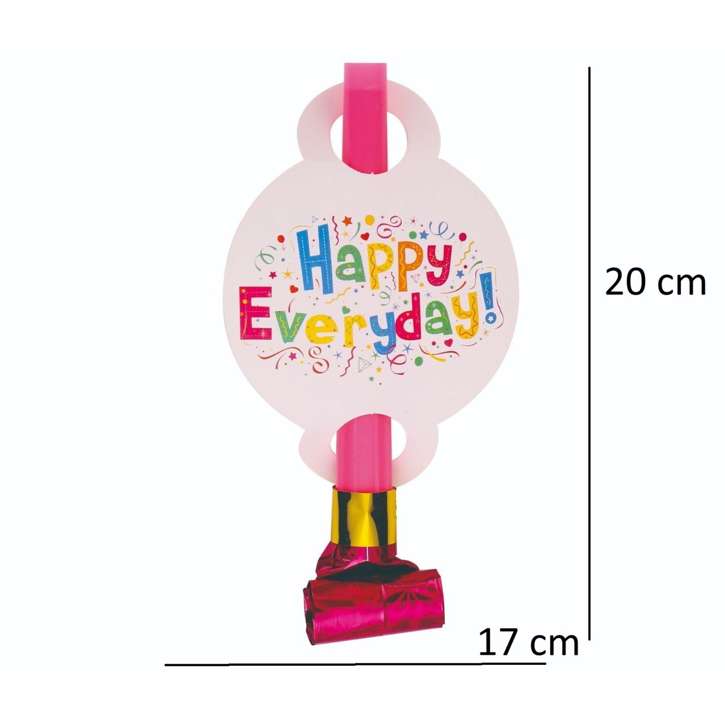 Set 6 Suflatori Happy Everyday, Klevo, pentru Petrecere, 20 x 17 cm, Multicolor