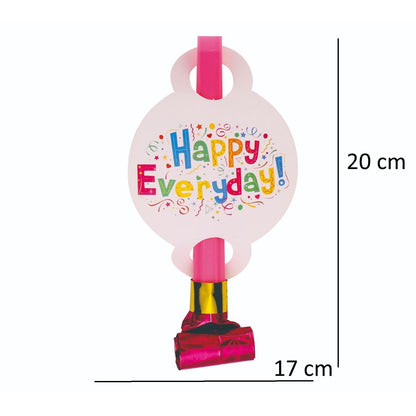 Set 6 Suflatori Happy Everyday, Klevo, pentru Petrecere, 20 x 17 cm, Multicolor