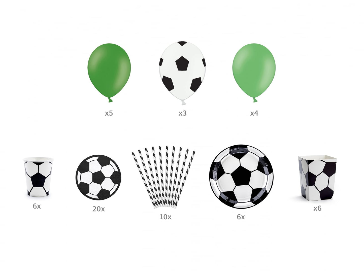 Set 60 buc decorațiuni petrecere - Fotbal