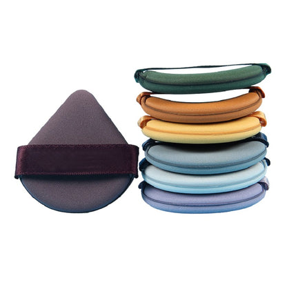Set 7 Bureti de Machiaj Triunghi Klevo, Reutilizabili, Utilizare Umeda sau Uscata, 5.5 x 5.5 x 1.3 cm, Powder Puff, Multicolor