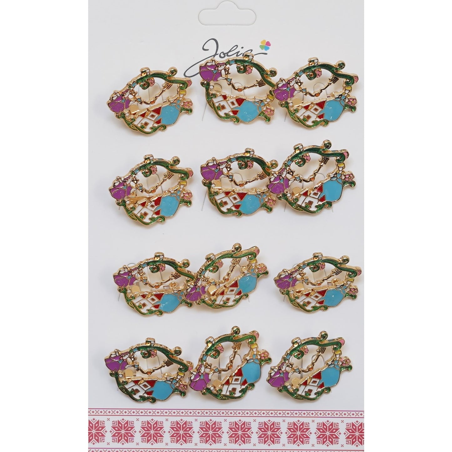 Set 12 Brose Klevo Martisor Castelul din Povesti