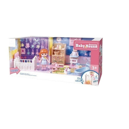 Set casa de papusi mama si copilul, Klevo, cu lumini si sunet