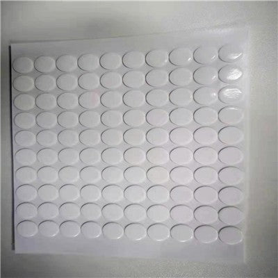 Set de 100 Autocolante pentru Baloane, Pentru fixarea baloanelor pe tavan, Transparente, diametru 20mm, grosime 2mm