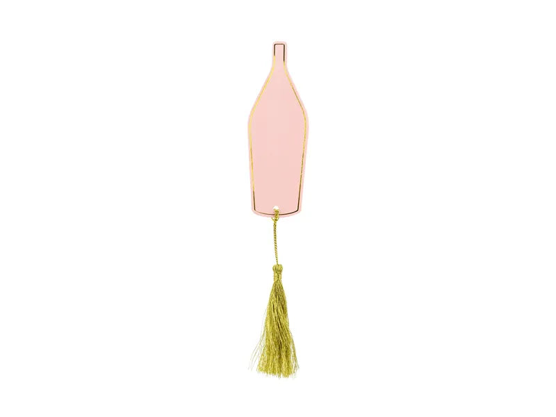 Set de 6 cartonase pentru farfurii PartyDeco, 3.5x10cm, scriere nume invitati