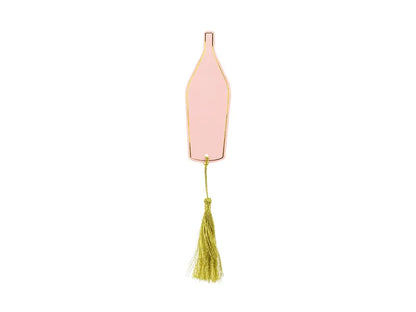 Set de 6 cartonase pentru farfurii PartyDeco, 3.5x10cm, scriere nume invitati