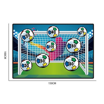 Set de Fotbal Klevo, Joc Recreativ pentru Copii, Minge cu Scai, Poarta din Material Textil, 150 x 100 cm, Multicolor