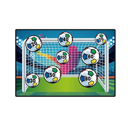 Set de Fotbal Klevo, Joc Recreativ pentru Copii, Minge cu Scai, Poarta din Material Textil, 150 x 100 cm, Multicolor