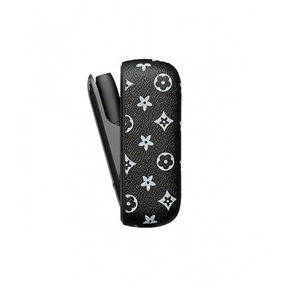 Set Husa Piele Ecologica Si Capac Plastic Klevo, pentru IQOS 3.0 DUO, de Protectie, Anti Soc si Zgarieturi, 20 gr, 12 x 4 x 2 cm, Negru