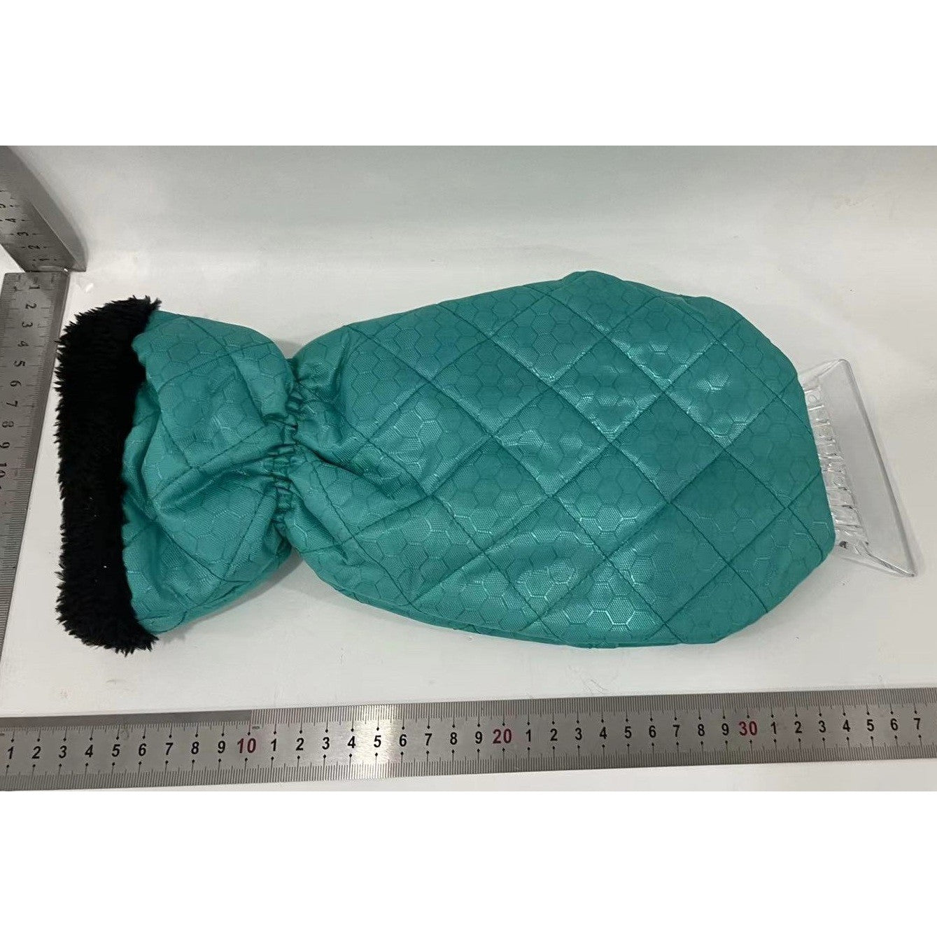 Set Manusa si Racleta pentru Zapada, Klevo, Impermeabila, Izolatie de Bumbac, 31 x 15 cm, Verde