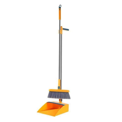 Set Matura si Faras cu Coada Detasabila, Klevo, cu Dinti de Pieptene pentru Curatare Matura, rotativ, pliabil, Otel inoxidabil si Polipropilena, portocaliu