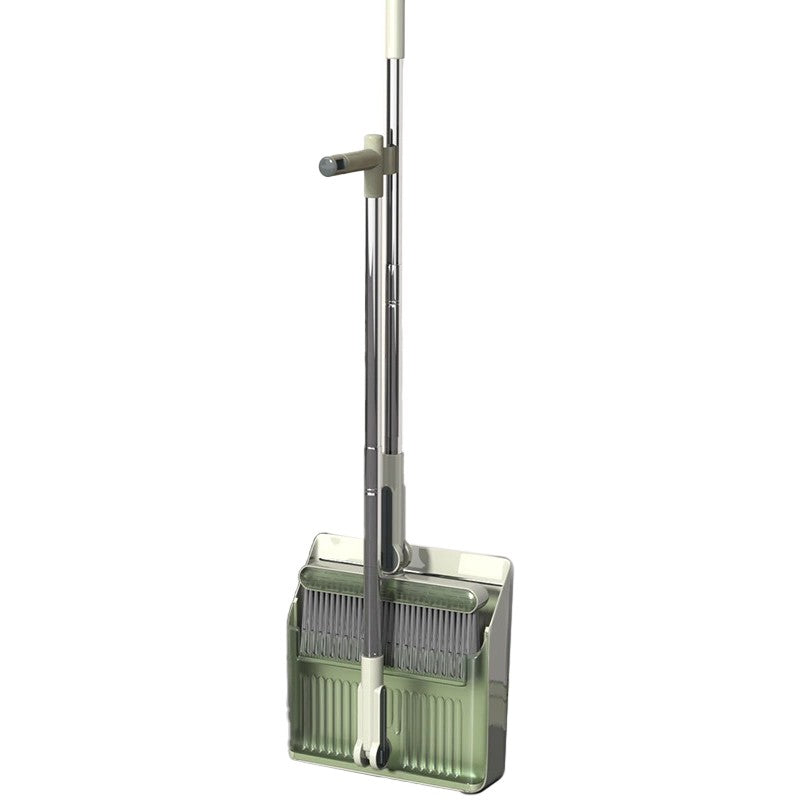 Set Matura si Faras cu Coada Klevo, cu Dinti de Pieptene pentru Curatare Matura, rotativ, pliabil, detasabil, Otel inoxidabil si Polipropilena, 99 x 30 cm Verde
