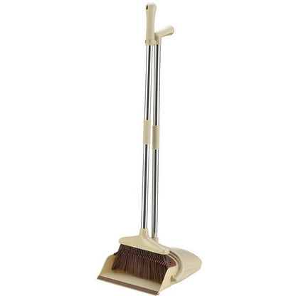 Set matura si faras cu coada, Klevo, Pentru uz casnic, Plastic/Otel, Maro/Bej, Depozitare verticala, 26x25.5x83 cm
