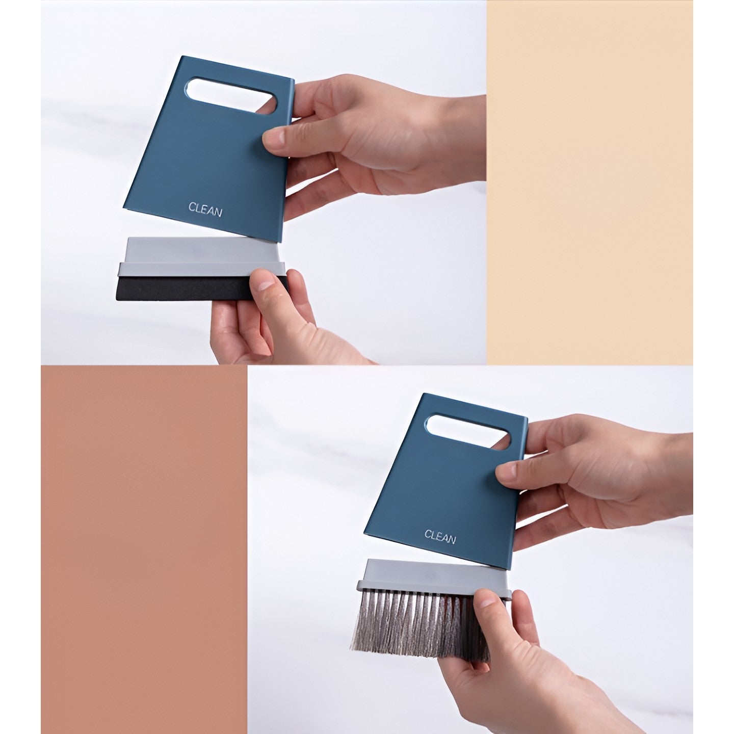 Set Mini Matura si Faras, Klevo, Uz Casnic, Doua Perii, pentru Birou, Bucatarie, Casa, 19.5x13.8x3.6 cm, Albastru