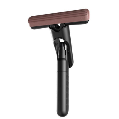 Mop Plat cu Pulverizare, Klevo, Recipient pentru Solutie de Suprafete, Geamuri, Interior Auto, Maner Scurt, Usor de Utilizat, Sistem de Stoarcere, 15.5 x 15.5 x 12.5 cm, Negru