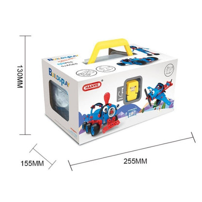 Set pentru construit masini, Klevo, Educativ si creativ, 134 piese