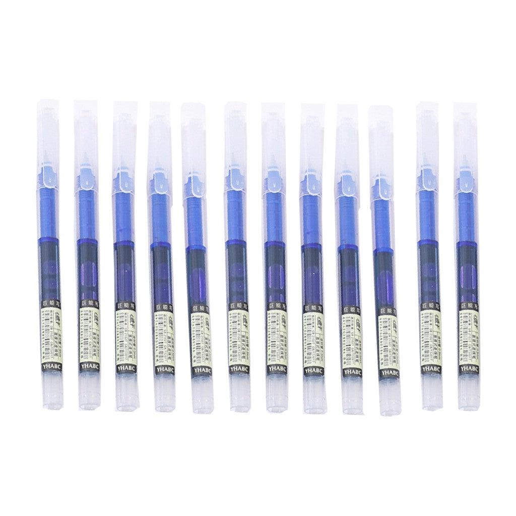 Set Pixuri Profesionale cu Bila, Klevo, pe Baza de Apa Set 12 bucati, Varf Ascutit de 0.5 mm, Pentru Scoala sau Birou, Albastru