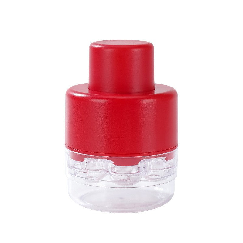 Dispozitiv de Scos Samburi, Klevo, Manual, cu 7 Gauri, pentru Cirese, 13 x 9.2 cm, din ABS, Rosu