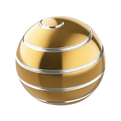 Sfera Fidget Spinner Metalic, Klevo, Corp Aliaj Zinc, Rulment Inox, Jucarie Antistres pentru Focus si Relaxare, Diametru 40 mm, Gadget pentru Birou, Scoala, Cadou pentru Copii si Adulti, Auriu