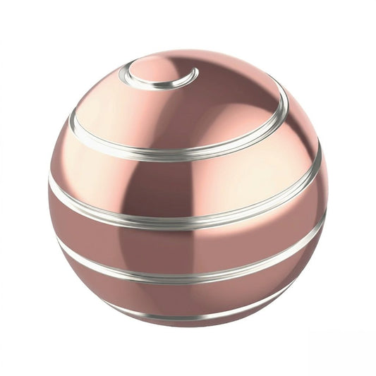 Sfera Fidget Spinner Metalic, Klevo, Corp Aliaj Zinc, Rulment Inox, Jucarie Antistres pentru Focus si Relaxare, Diametru 40 mm, Gadget pentru Birou, Scoala, Cadou pentru Copii si Adulti, Roz