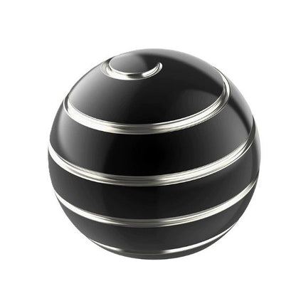 Sfera Fidget Spinner Metalic, Klevo, Corp Aliaj Zinc, Rulment Inox, Jucarie Antistres pentru Focus si Relaxare, Diametru 40 mm, Gadget pentru Birou, Scoala, Cadou pentru Copii si Adulti, Negru
