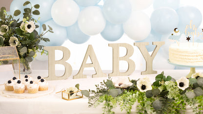 Sigle din lemn BABY, 16,5-21,5x19,5 cm (1 buc. / 1 pachet)
