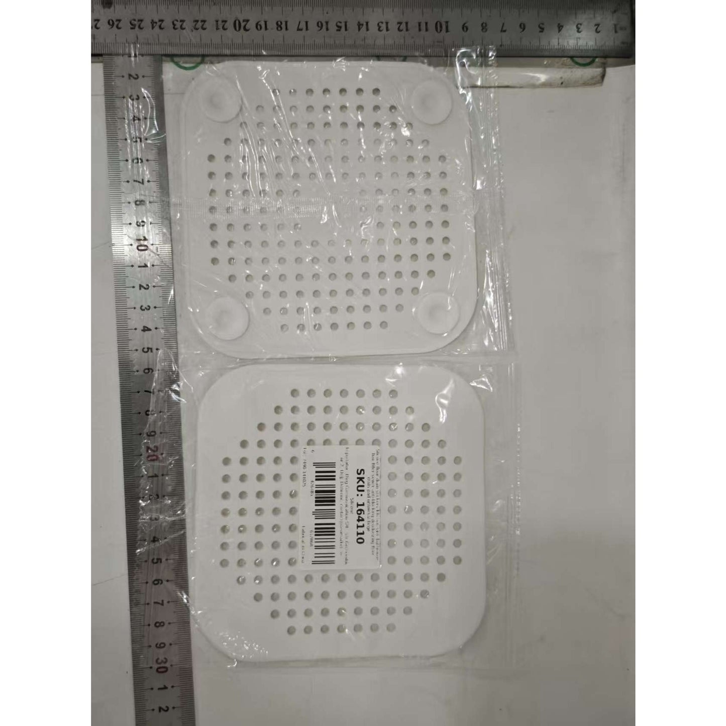 Filtru Chiuveta, Klevo, Anti-infundare, cu Ventuze, 14.5 x 14.5 cm, Flexibil, Alb