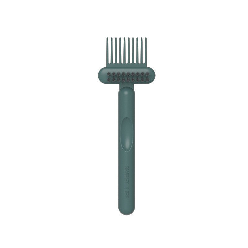 Perie pentru Curatarea Parului, Klevo, din Plastic, 16 x 5 cm, Verde