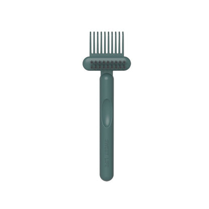 Perie pentru Curatarea Parului, Klevo, din Plastic, 16 x 5 cm, Verde