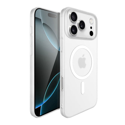 Husa de Protectie compatibila Apple iPhone 17 Air, Klevo, Magnetica Ultra-subtire, Anti-alunecare, Protectie PC, Rezistenta la Zgirieturi, Alb