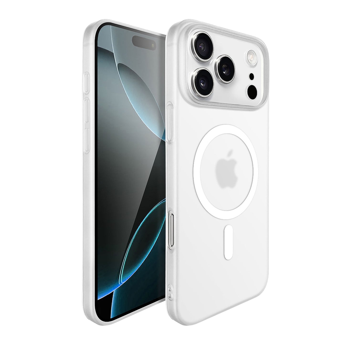 Husa de Protectie compatibila Apple iPhone 17, Klevo, Magnetica Ultra-subtire, Anti-alunecare, Protectie PC, Rezistenta la Zgirieturi, Alb