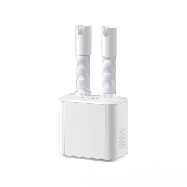 Uscator Electric de Pantofi, Klevo, Suflanta cu Aer Cald, Reglabil, Silentios, Tensiune 220V, Doua Capete, 38x18x11cm, Alb