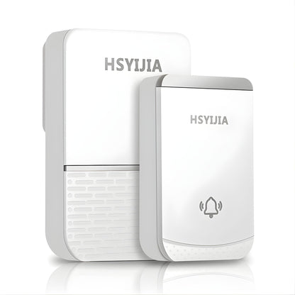 Sonerie Wireless, Klevo, Rezistenta la Stropi, Kit cu 2 Receptoare, 38 Melodii, 4 Niveluri Volum, 85 dB, raza 260 m, 9 x 5,6 x 18,5 cm, Alb/Argintiu