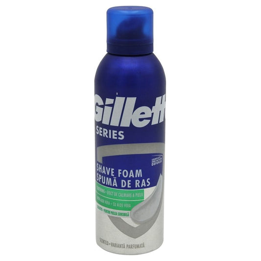 Spuma, Gillette, Ras 200 ml Series Piele Sensibila Aloe Vera