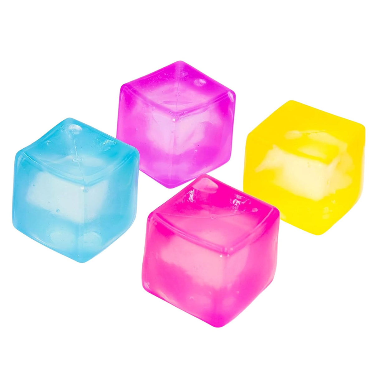 Jucarie Senzoriala Squishy, Klevo, Model Cub de Gheata, 1 Bucata, Jucarie Antistres pentru Copii si Adulti, Efect Calmant cu Revenire Lenta, 5.5  x 5.5 x 5.5 cm, Culoare Aleatorie