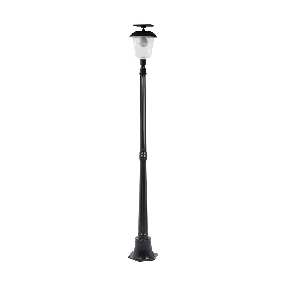 Lampa solara de tip stalp pentru gradina, Klevo, Alb Cald