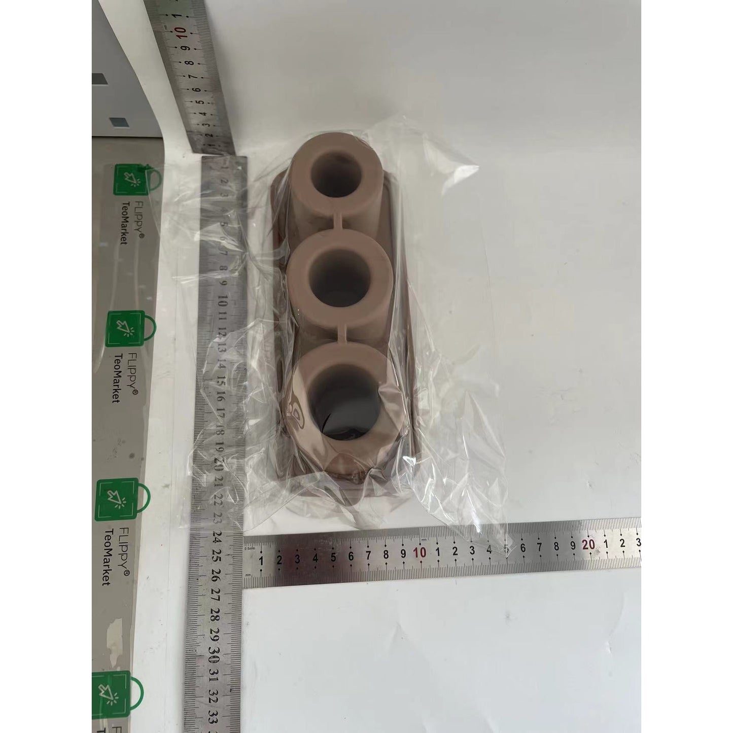 Forma pentru Gheata, Klevo, din Silicon, cuburi de gheata, forme rotunde, inghetare rapida, 20.7 x 8.4 x 6.5 cm Maro