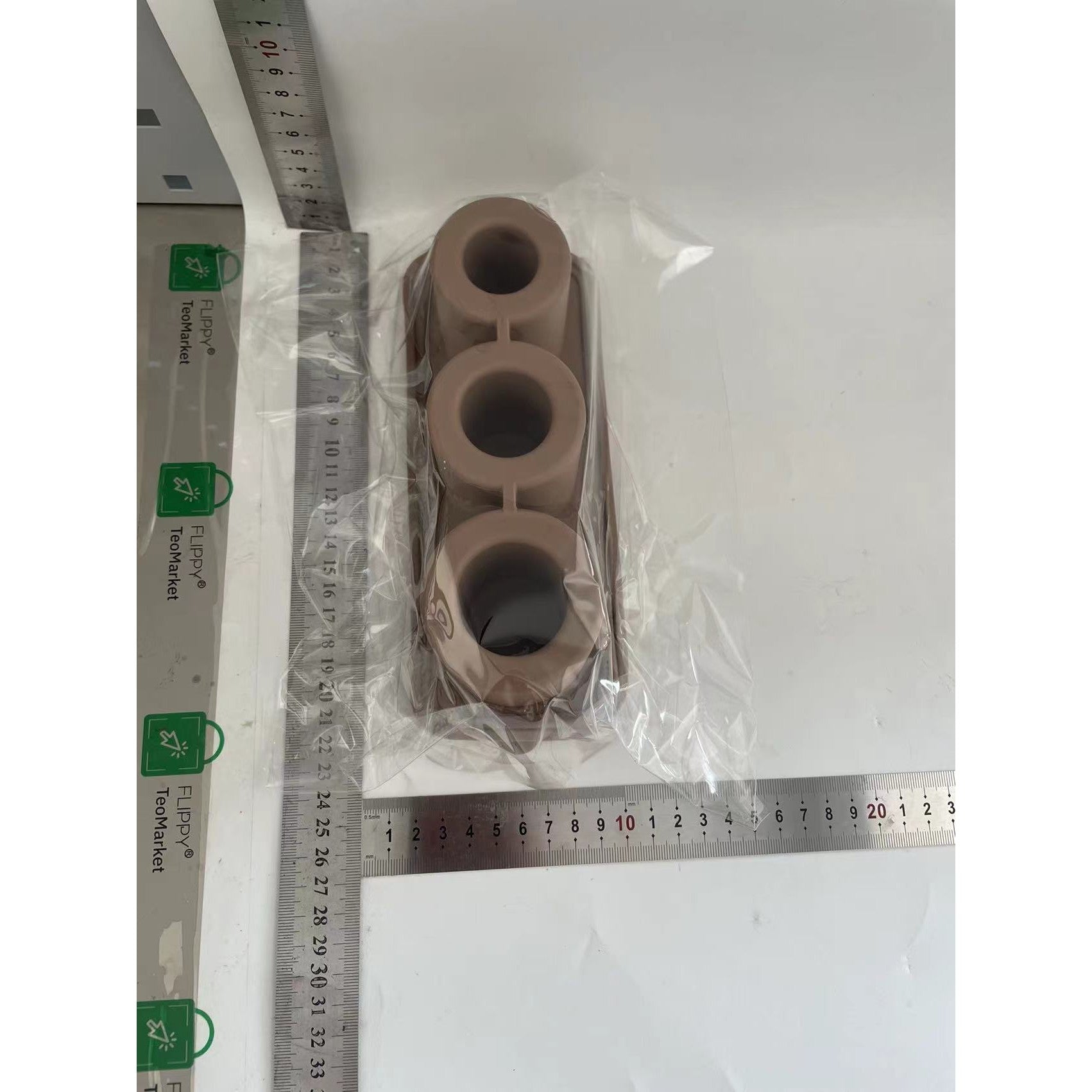 Forma pentru Gheata, Klevo, din Silicon, cuburi de gheata, forme rotunde, inghetare rapida, 20.7 x 8.4 x 6.5 cm Maro