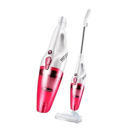 Aspirator Vertical 2in1, Klevo, Fara Sac, 2 Capete, de Mana, Filtrare Multipla, 95 x 24.5 cm, Rosu