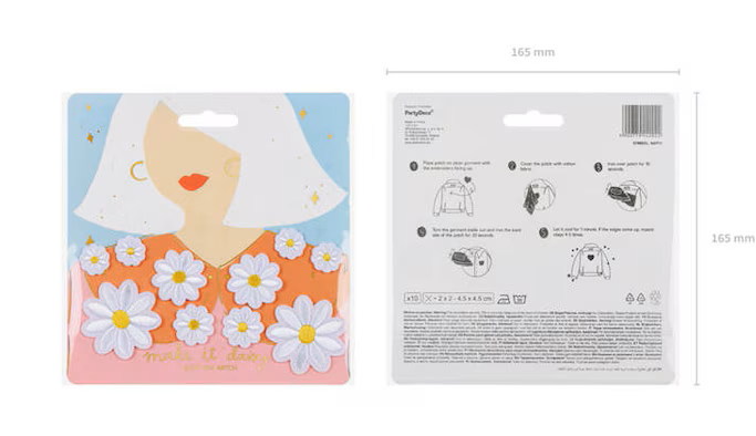 Stickere transfer termic, PartyDeco, Margarete, 10 bu