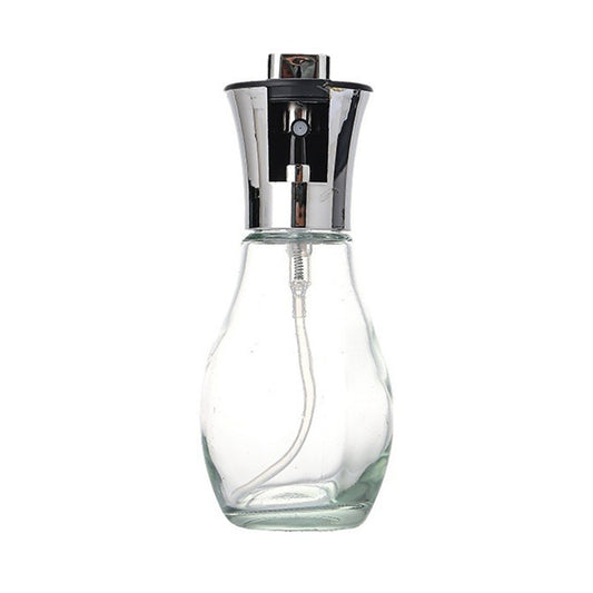 Sticla de ulei cu Pulverizator, Klevo, Sticla pentru Lichide de Bucatarie, Otet, Sos, 16.7 x 5.2 cm, Volum 200 ml, Silver