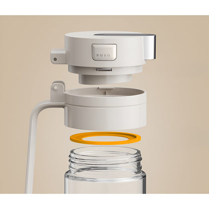 Dispenser pentru Ulei, Klevo, Deschidere si Inchidere Automata a Rezervorul, cu Inductie Gravitationala, 550 ml, 12x7.6x20.5 cm, Alb