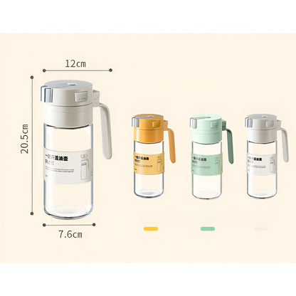 Dispenser pentru Ulei, Klevo, Deschidere si Inchidere Automata a Rezervorul, cu Inductie Gravitationala, 550 ml, 12x7.6x20.5 cm, Verde