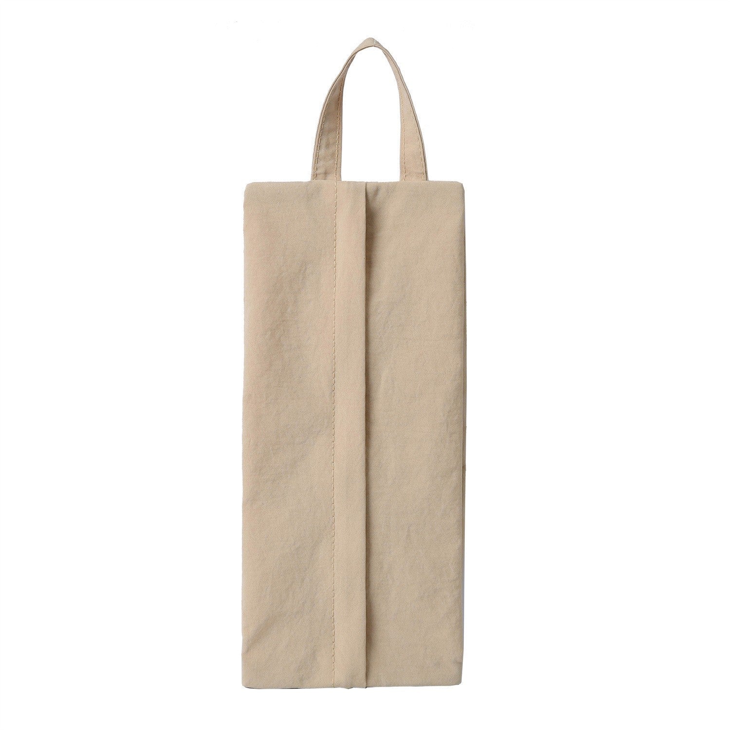 Geanta de Depozitare, Klevo, Pentru Haine Mici, Lenjerie, Sosete, Cosmetice, Impermeabila, cu Maner, 10x20x3 cm, Crem
