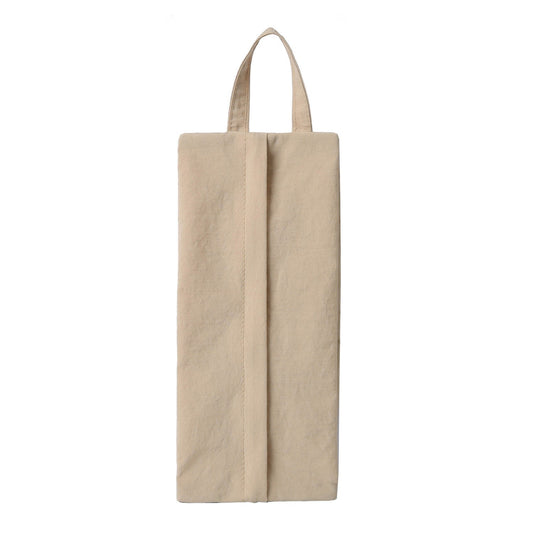 Geanta de Depozitare, Klevo, Pentru Haine Mici, Lenjerie, Sosete, Cosmetice, Impermeabila, cu Maner, 10x20x3 cm, Crem