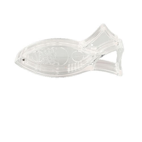 Storcator de Citrice Manual, Klevo, Rezistente, Usor de Folosit si Depozitat, Durabil, Calitativ, 12x5.2 cm, Model Peste, Transparent